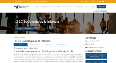 CI Sociología de la Infancia (CI17)