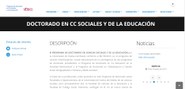 Doctorado en Ciencias Sociales y de la Educación