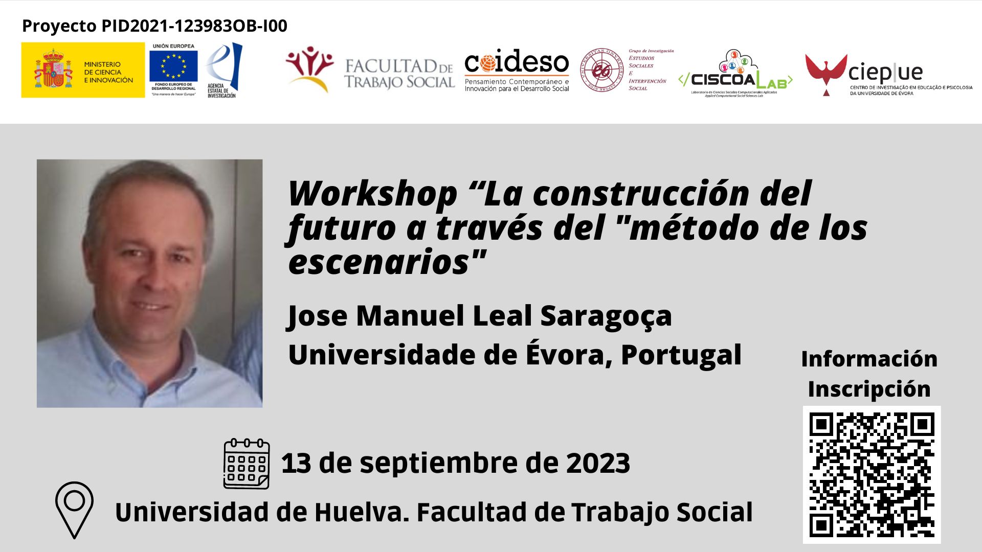 ESTE MIÉRCOLES ** WORKSHOP "La construcción del futuro a través del método de los escenarios"